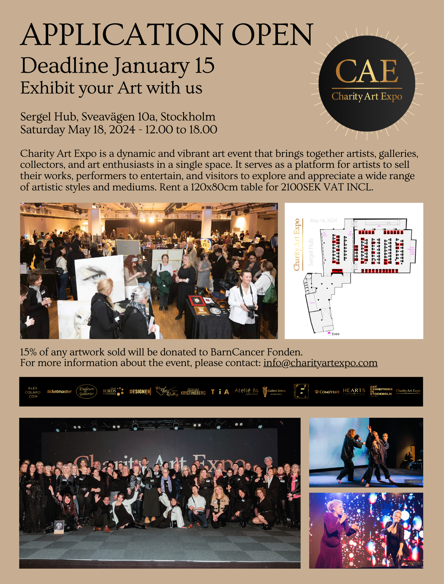 Exhibit with us at charity art expo –